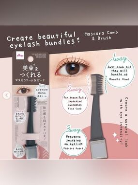 NEW Daiso Mascara Comb & Guard